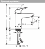 Hansgrohe Logis Jednouchwytowa bateria umywalkowa 100 z kompletem odpływowym Push-Open czarny mat 71107670